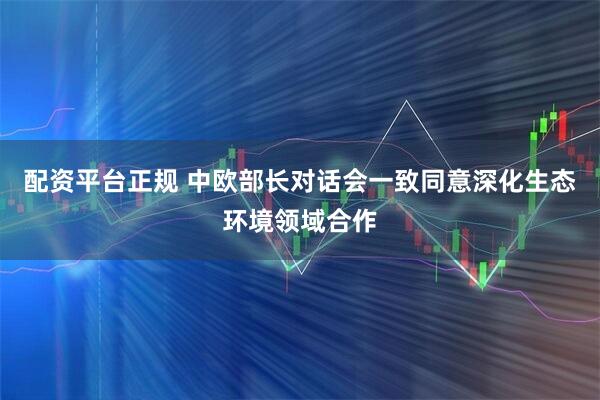 配资平台正规 中欧部长对话会一致同意深化生态环境领域合作